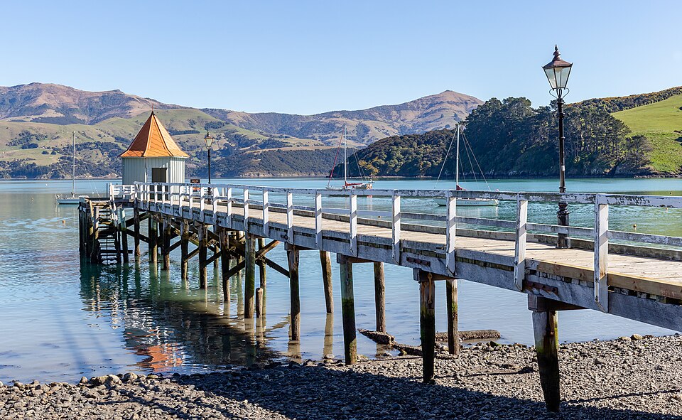 Daly's Wharf in Akaroa New Zealand