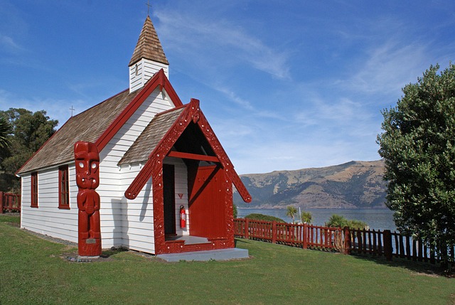 Onuku Church near Akaroa New Zealand