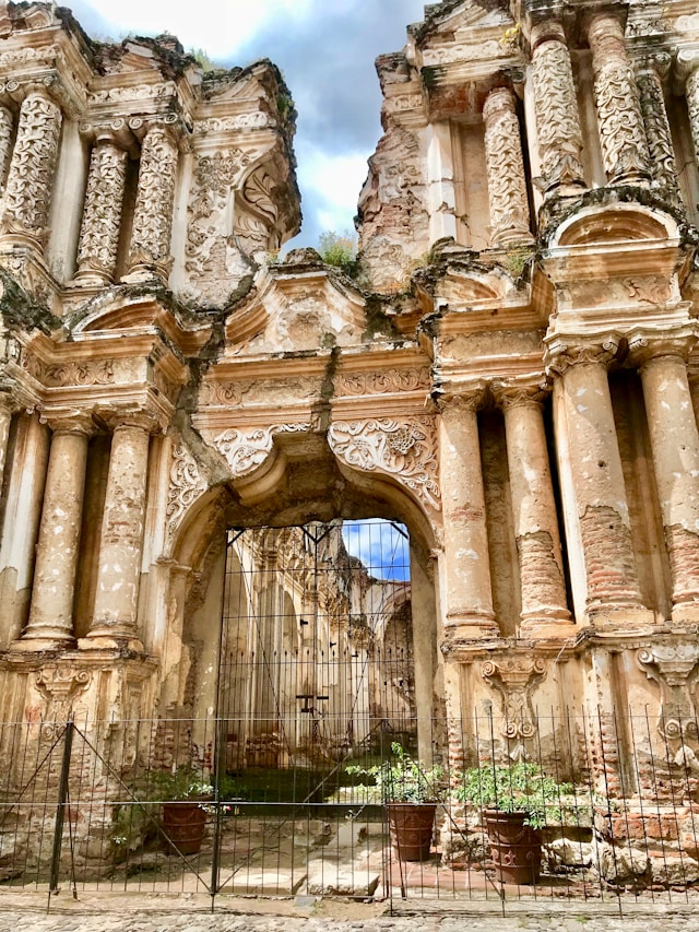Historic church ruins in Antigua Guatemala