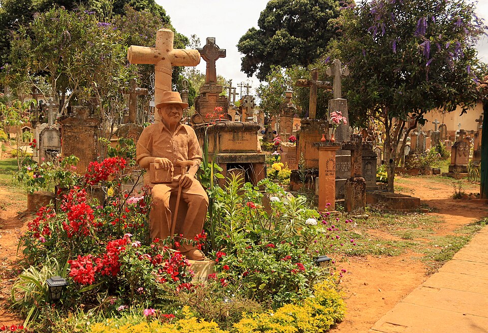 Historic cemetery in Barichara Colombia