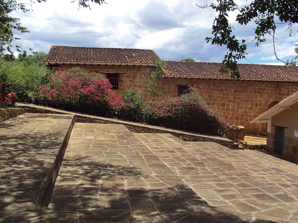 Historic street in Barichara Colombia