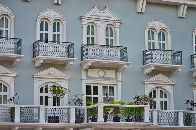 Ornate colonial balconies and architectural details in Casco Viejo Panama