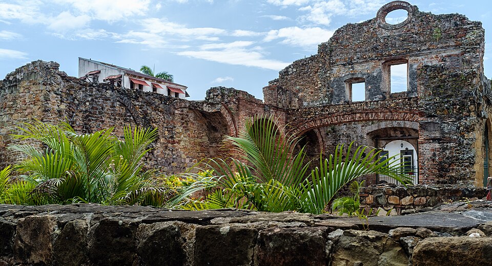 Ruins of a colonial-era structure in Casco Viejo Panama