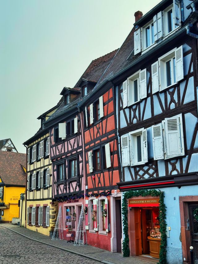 Colorful half-timbered houses in Colmar France