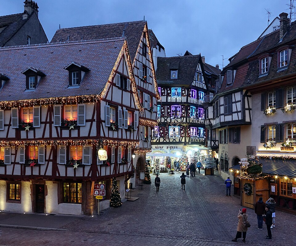 Historic Rue des Marchands in Colmar France