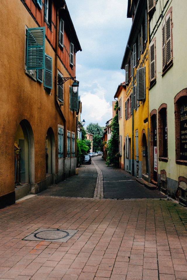 Traditional street in Colmar France