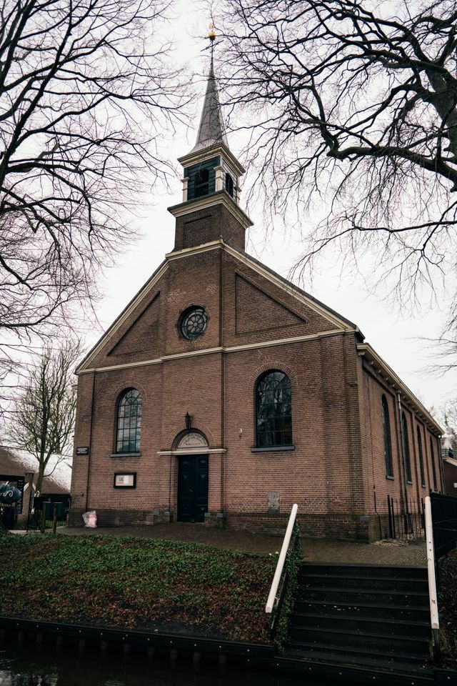 Historic church in Giethoorn Netherlands