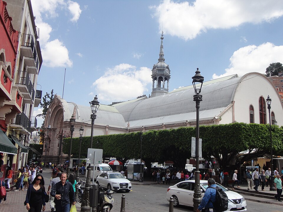 Mercado Hidalgo market building in Guanajuato Mexico