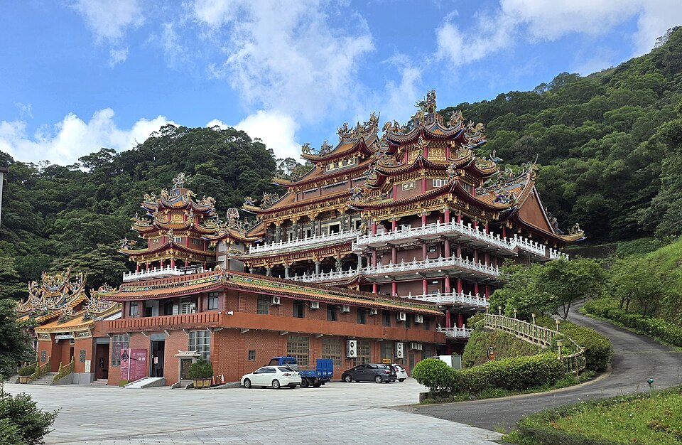 Exterior of Qingyun Temple in Jiufen Taiwan