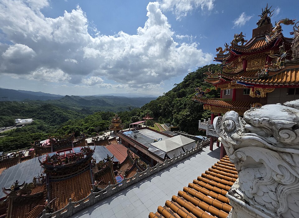 Mountain and coastal view from Jiufen Taiwan