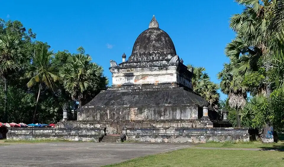 Wat Wisunarat and its famous Watermelon Stupa in Luang Prabang