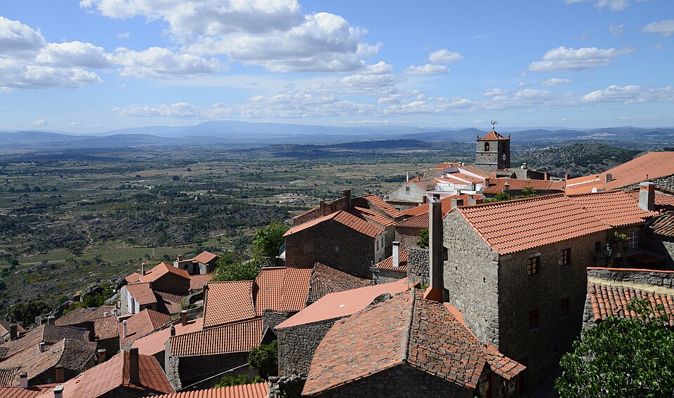 Panoramic view of Monsanto village in Portugal