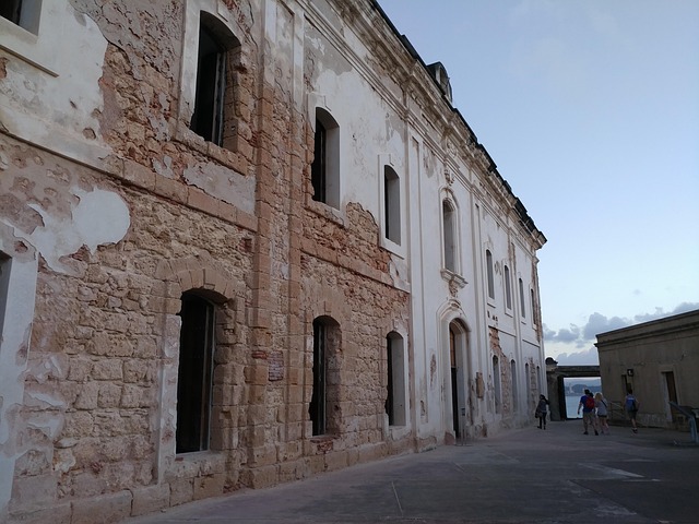 Historic fortress walls overlooking San Juan Harbor