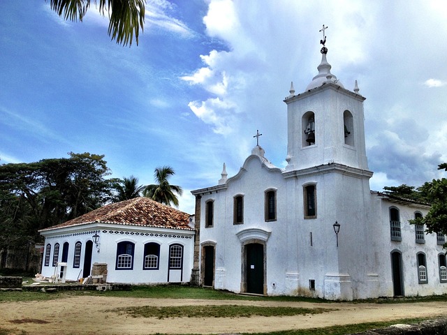 Colonial church in Paraty Brazil