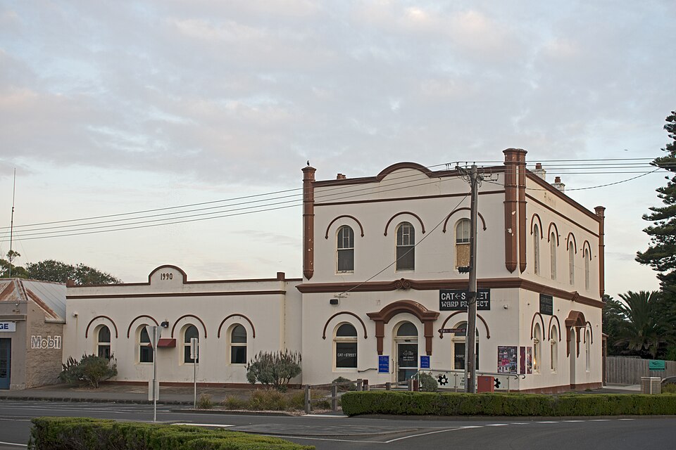 The National Australia Bank building viewed from the northwest on Sackville Street