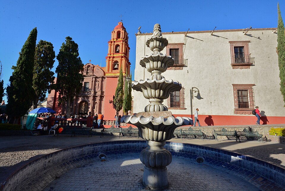 Historic religious building facade in San Miguel de Allende