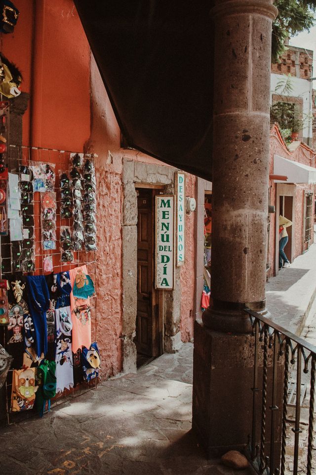 Traditional restaurant entrance in San Miguel de Allende