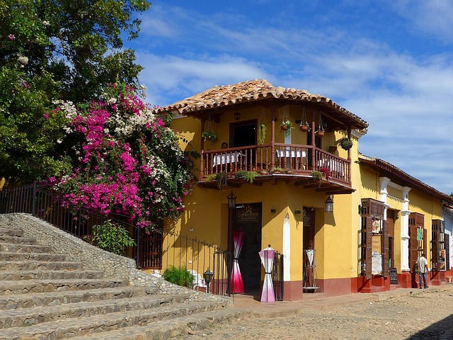 Historic architecture in Trinidad Cuba