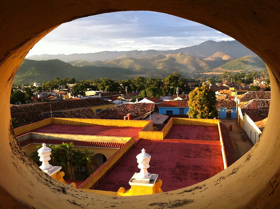 Panoramic view of Trinidad Cuba and the Escambray Mountains