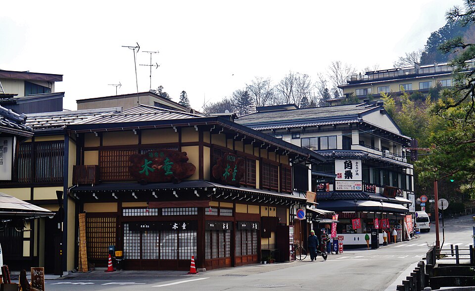 Traditional wooden corner shop in Sanmachi Suji district