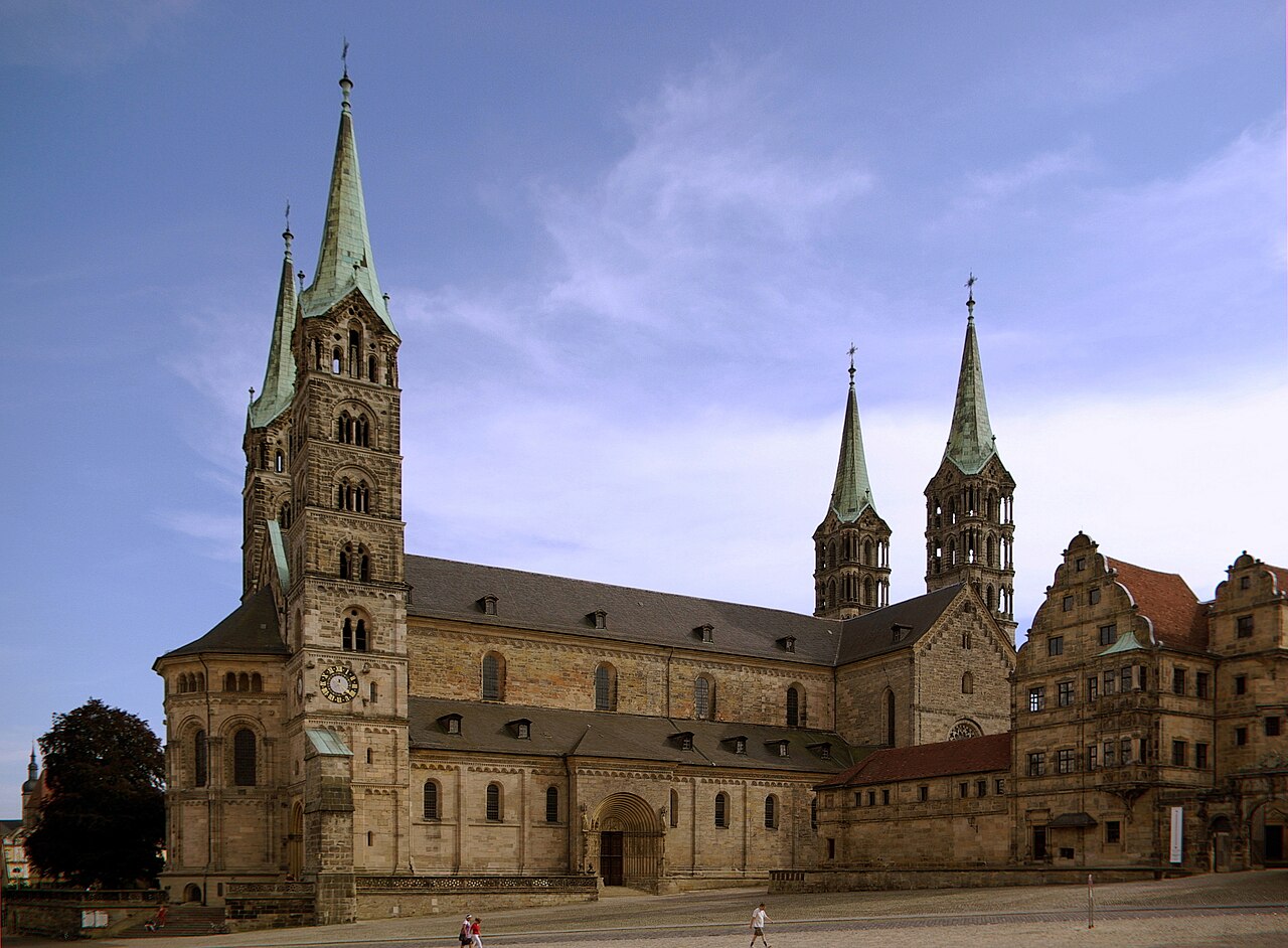 Four towers of the Imperial Cathedral in Bamberg