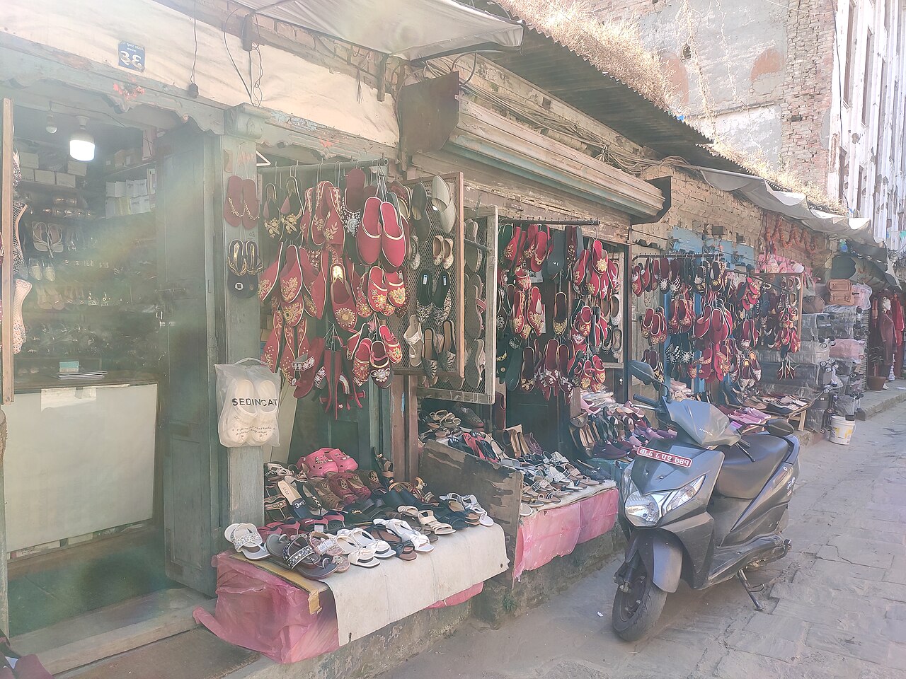 Clay pots drying in the sun at Pottery Square