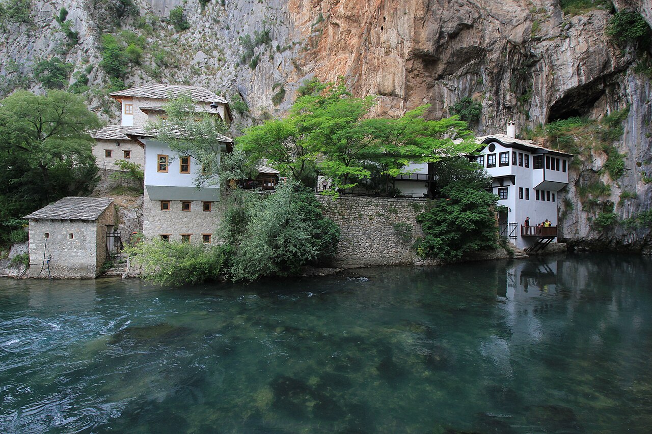 Blagaj Tekke dervish house beside the Buna River spring