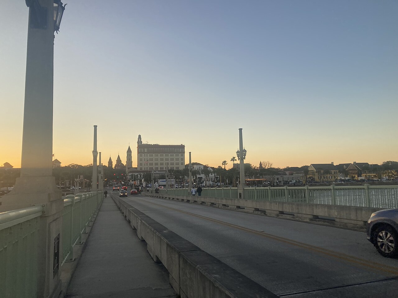 Bridge of Lions crossing the Matanzas River toward the old town