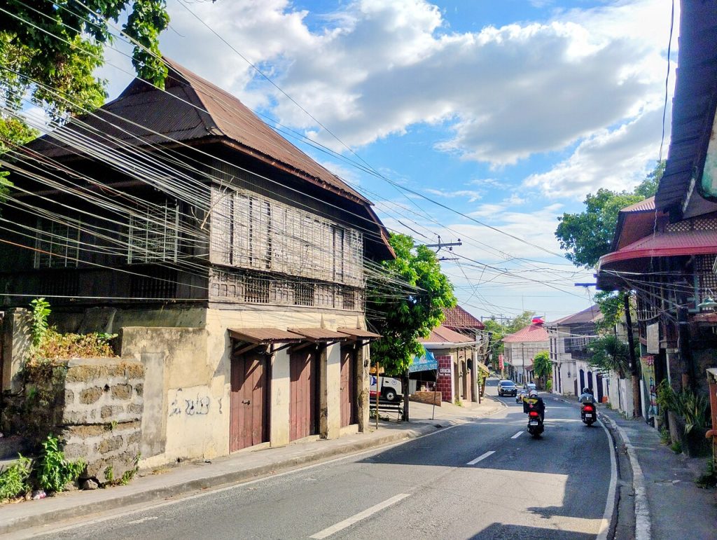 Spanish colonial ancestral houses along Calle Agoncillo in Taal Batangas