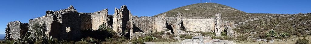 Ruins of an old stone church outside town