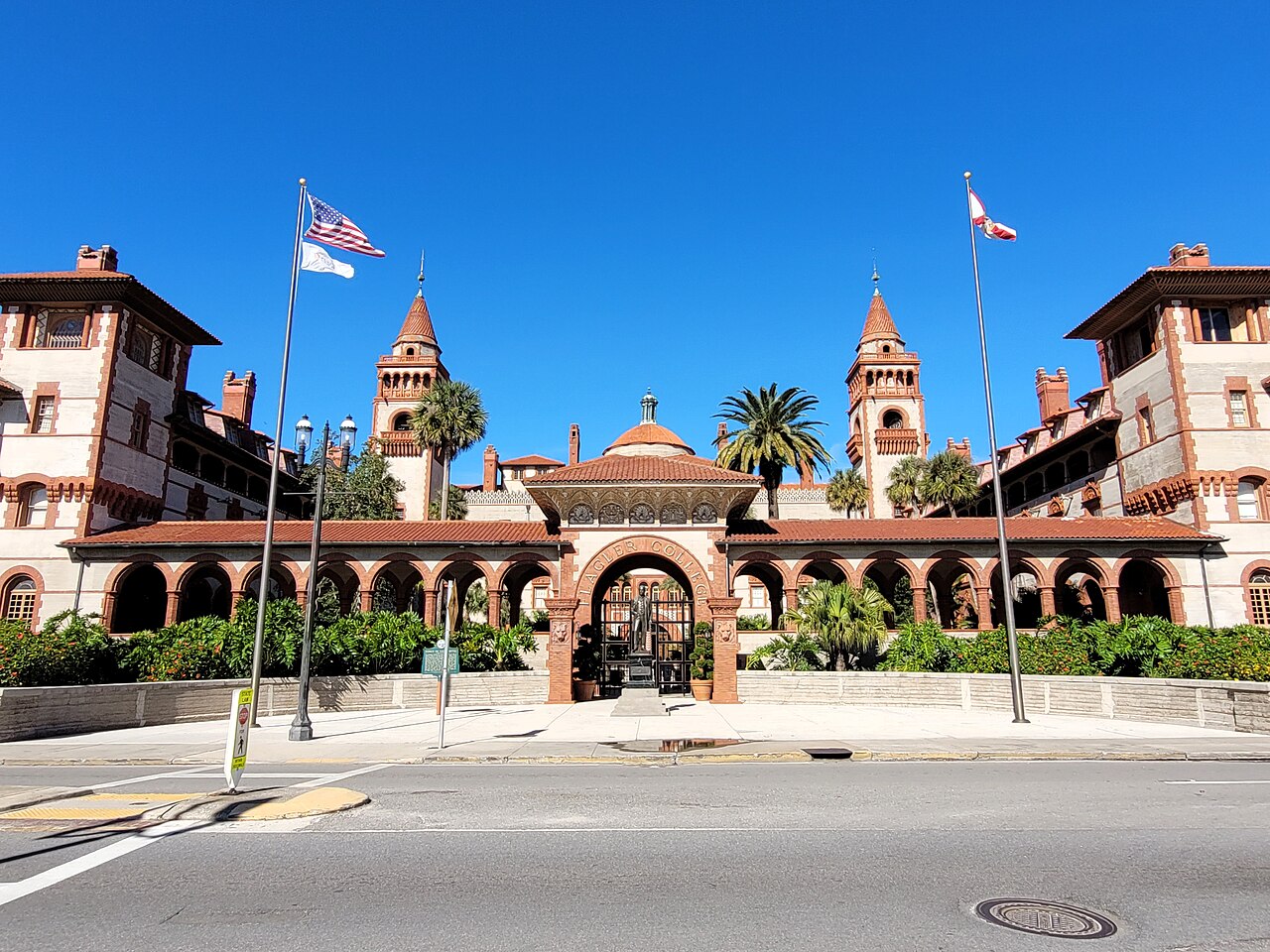 Spanish Renaissance towers of the former Ponce de Leon Hotel at Flagler College