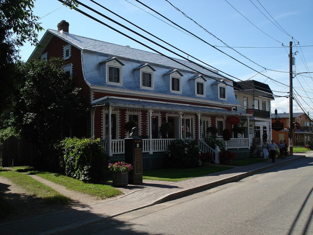 A heritage house with dormer windows now home to an art gallery