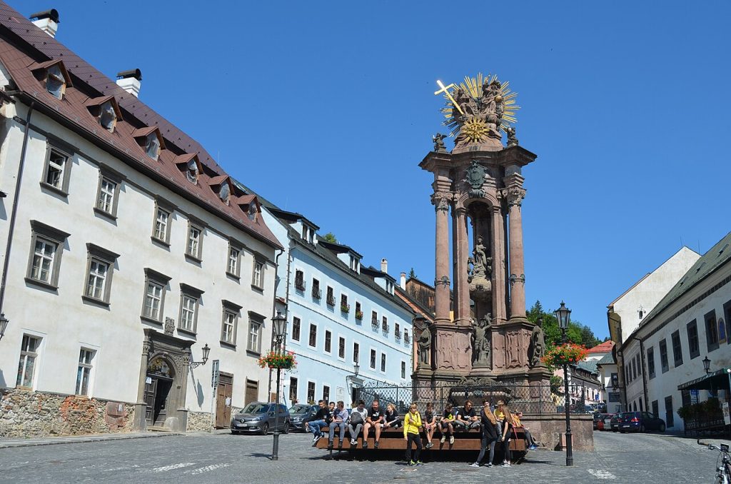 The Holy Trinity plague column on the main square