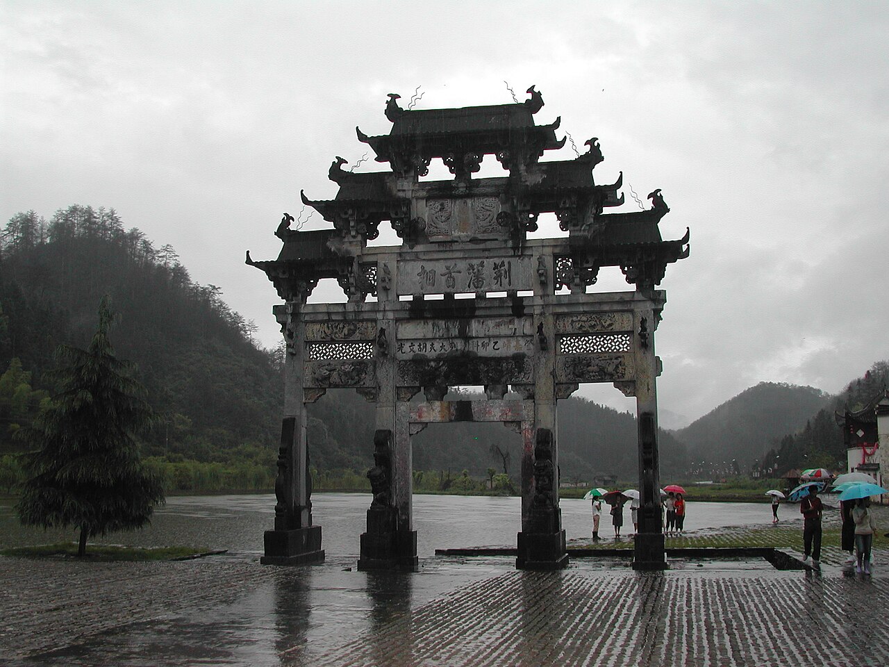 Traditional Huizhou style buildings in southern Anhui