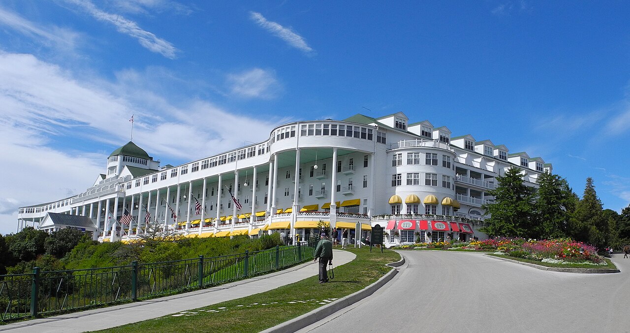 Mackinac Island Grand Hotel with its long white porch