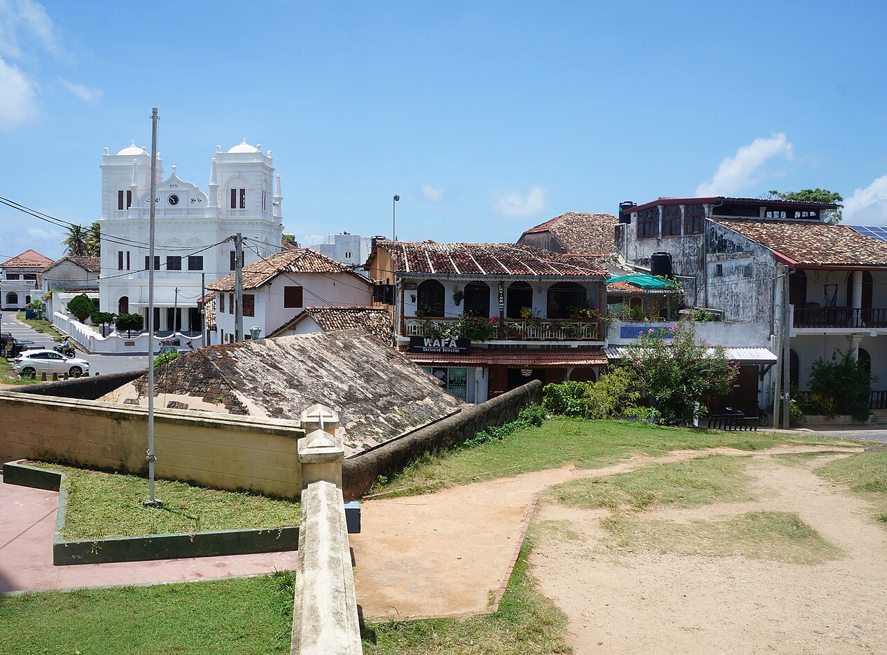 White Meeran Mosque on the seafront inside the old town