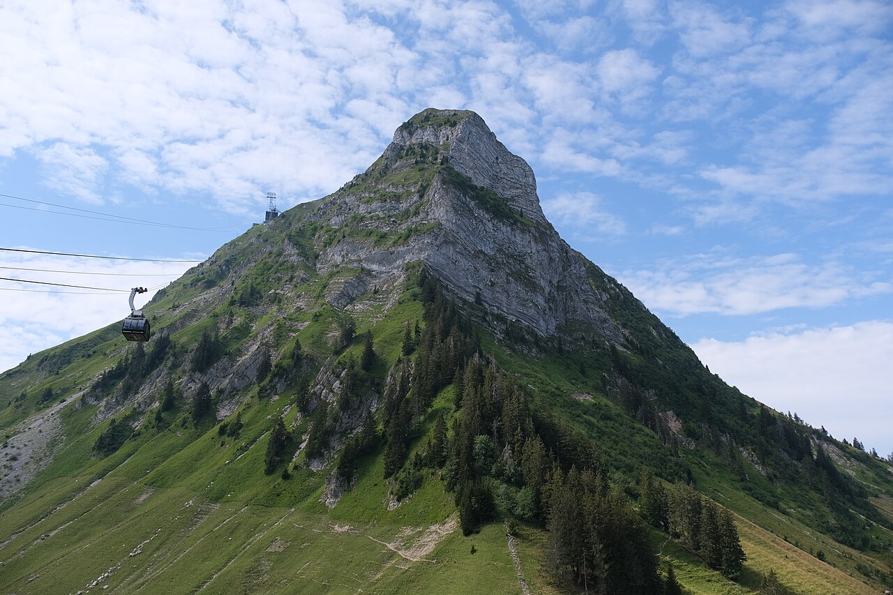 Le Moléson mountain seen from the north-east