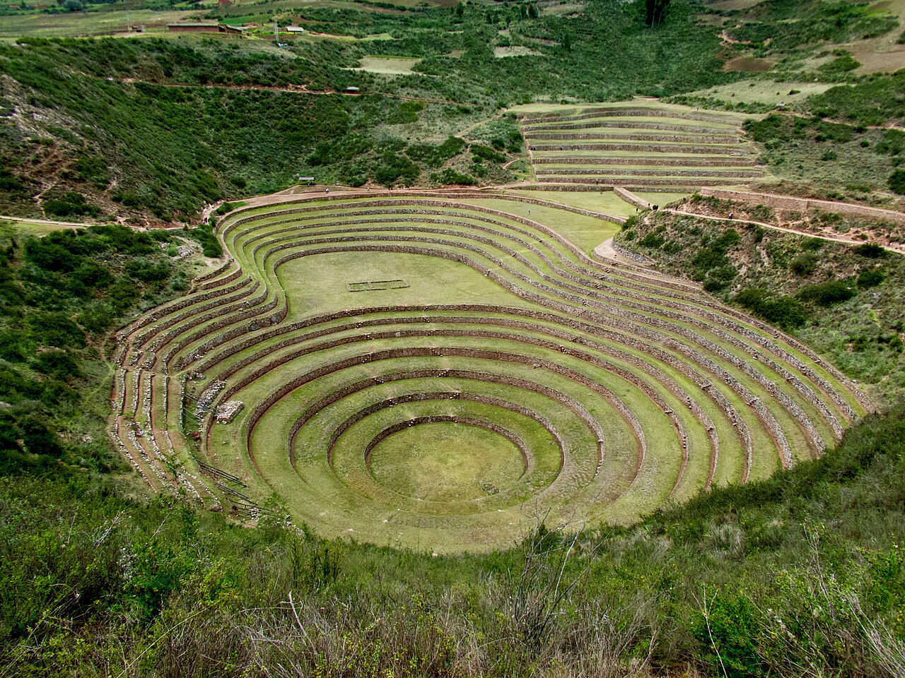 Circular Inca agricultural terraces at Moray