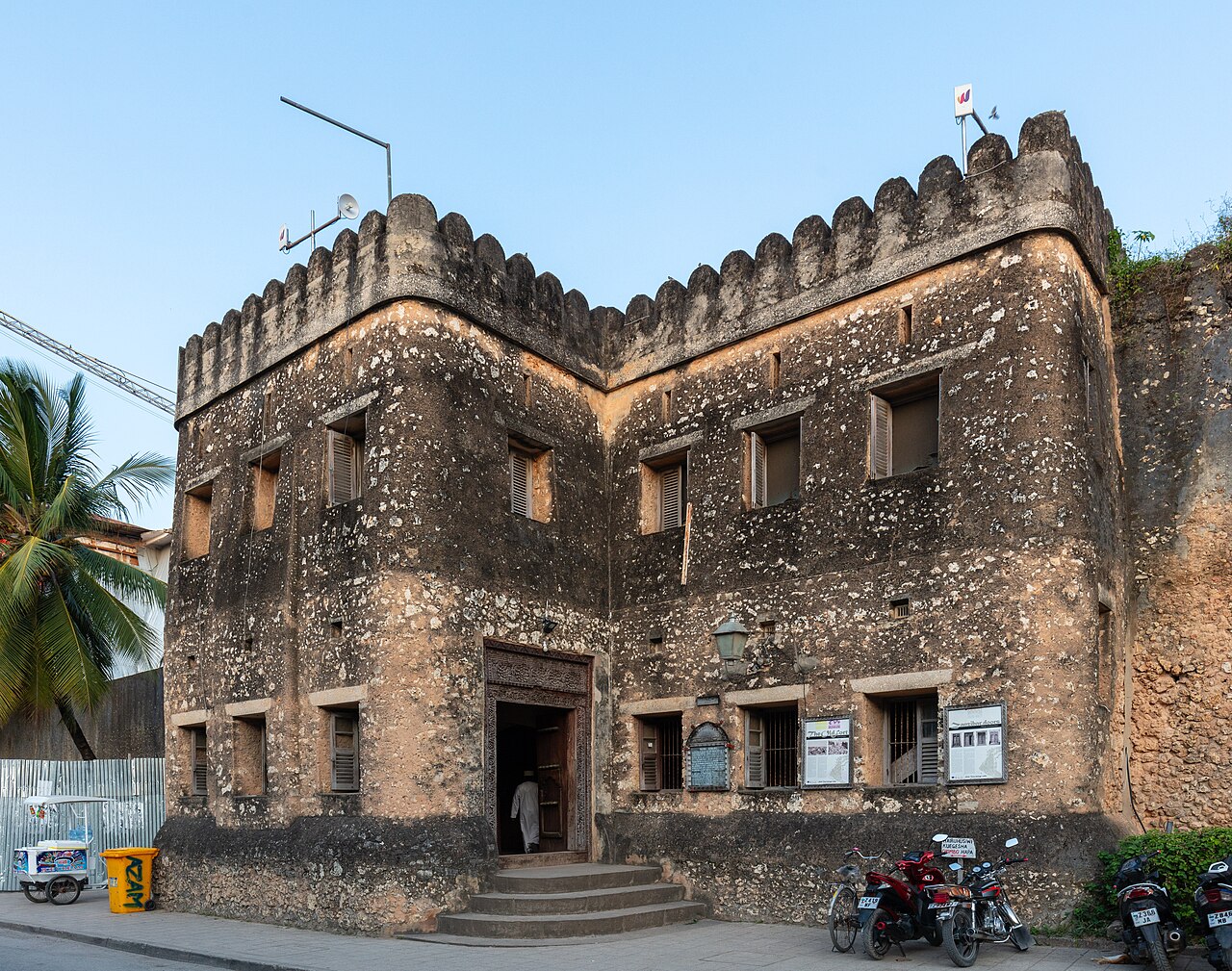 Walls of the Old Fort in Stone Town Zanzibar