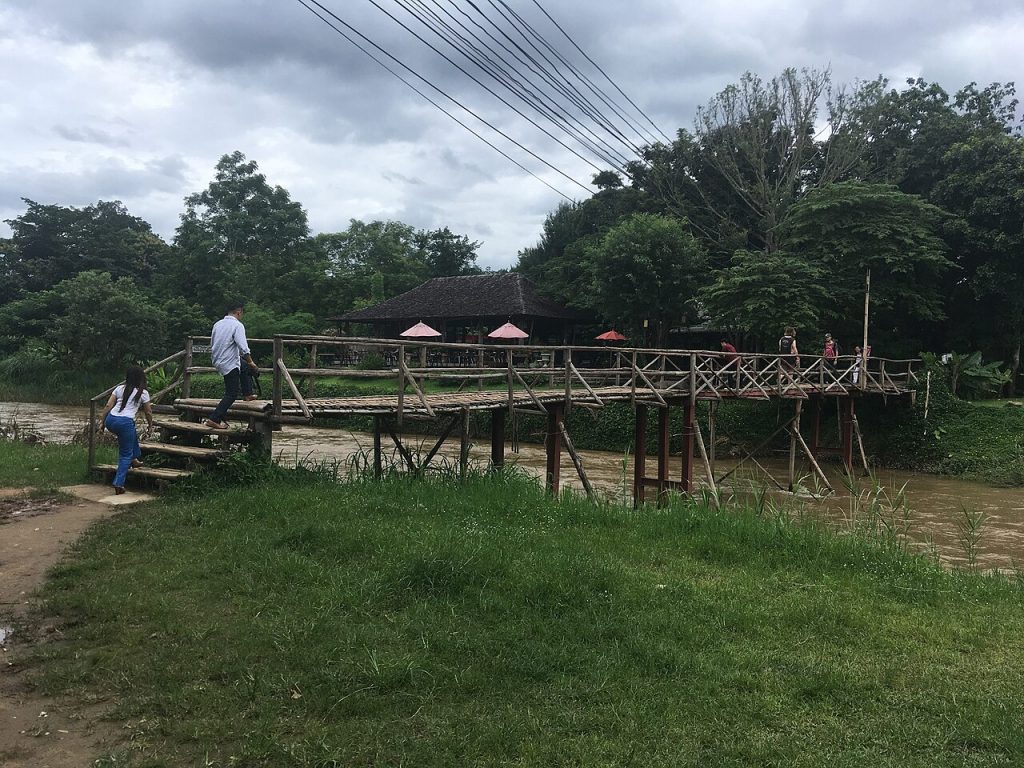 Pai Thailand bridge over the Pai River