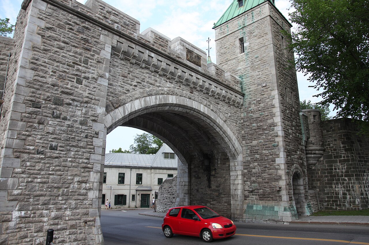 Porte Saint-Louis gate in the stone city walls