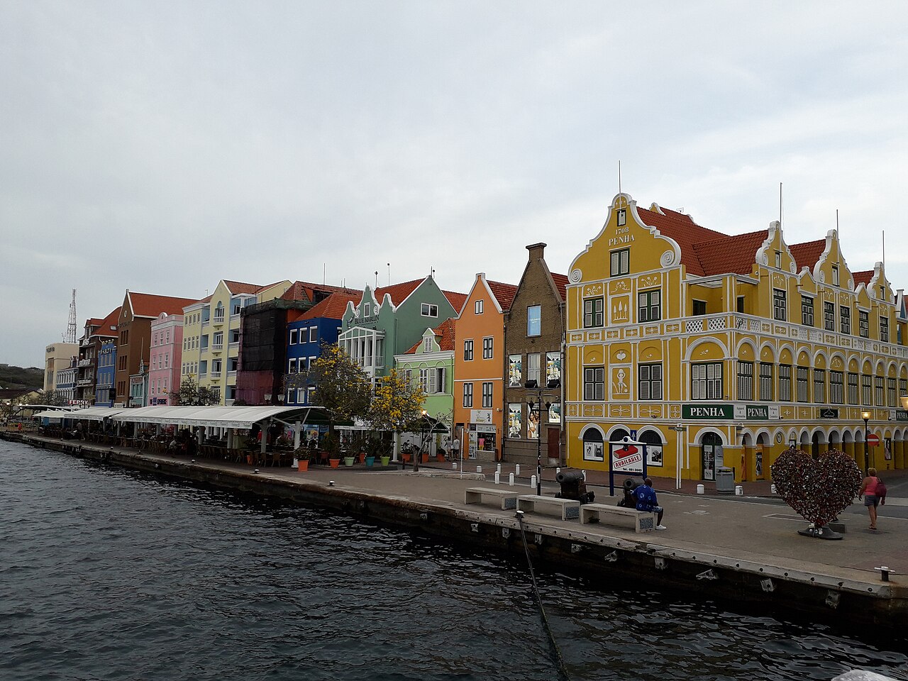 Historic streets and gabled buildings in the Punda district