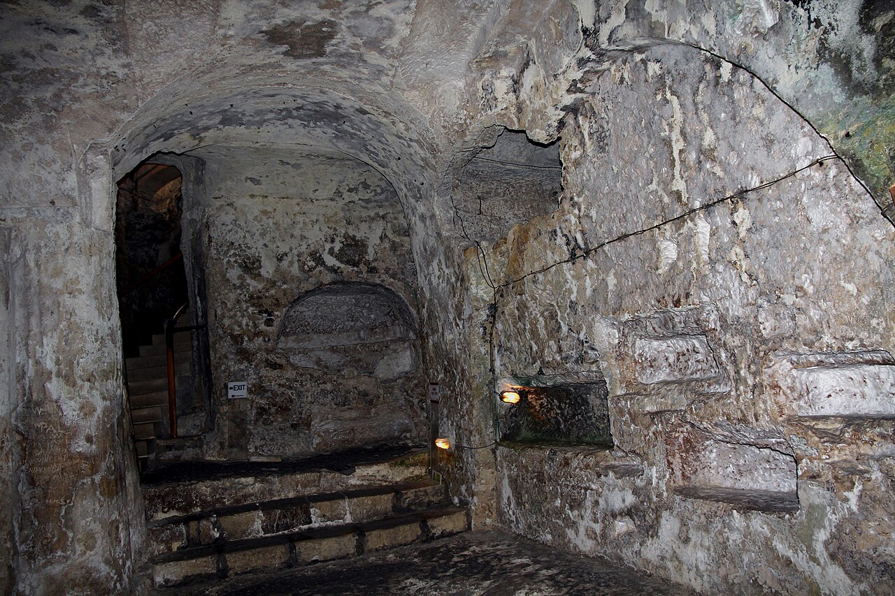 Underground passages of St. Paul's Catacombs in Rabat