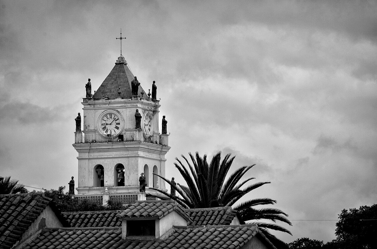 Cathedral on Plaza 25 de Mayo in Sucre Bolivia