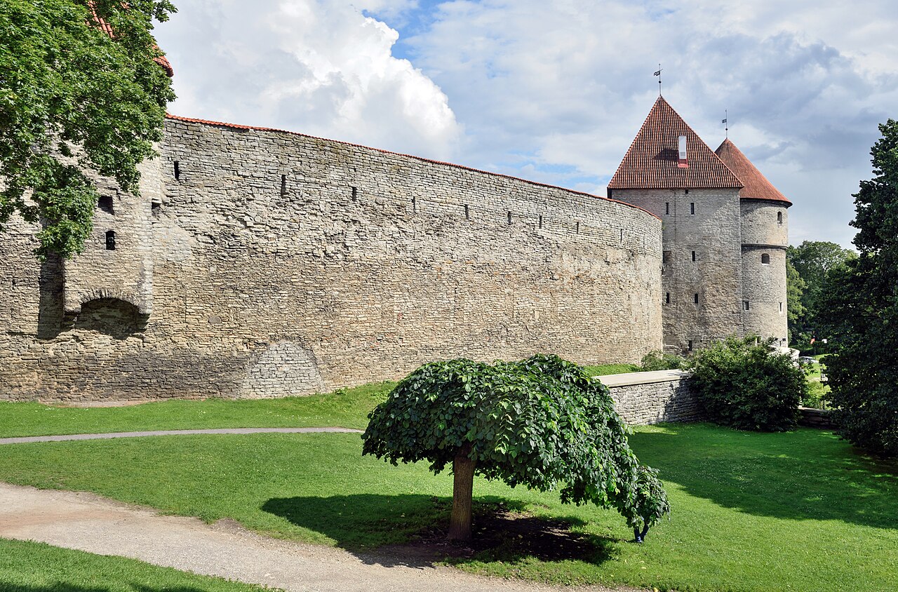 Medieval stone towers along the Tallinn city walls