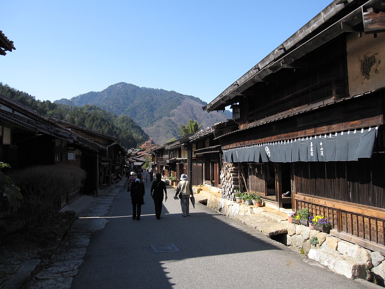Tsumago Japan old inns along a quiet lane